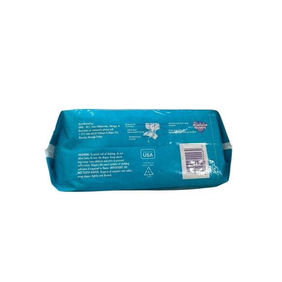 Vintage Made In The USA Imperial Touch Plus Diapers XL babies 32 Lbs + RARE - Picture 4 of 4